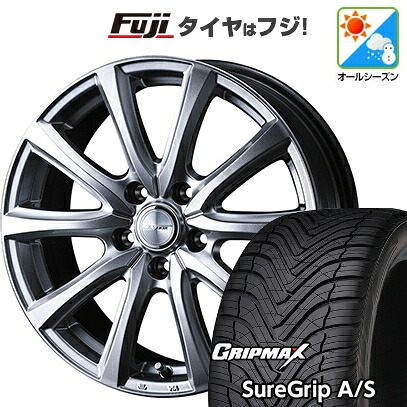【新品国産車用5穴114.3】 オールシーズンタイヤ ホイール4本セット 235/60R18 グリップマックス シュアグリップ オールシーズン(限定) WEDS ウェッズ ジョーカー スマッシュ 7.5J 18インチ(送料無料)