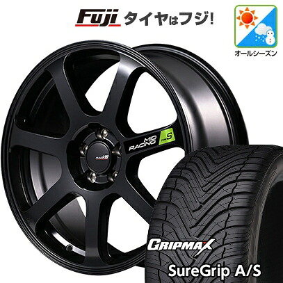 【新品国産車用5穴100】 オールシーズンタイヤ ホイール4本セット 225/40R18 グリップマックス シュアグリップ オールシーズン(限定) MID WHEELS MID RACING R07 タイプS 8J 18インチ(送料無料)