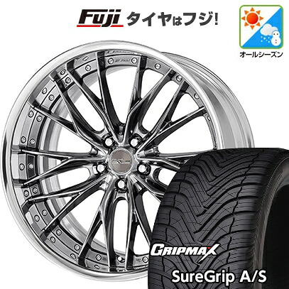 【新品国産車用5穴114.3】 オールシーズンタイヤ ホイール4本セット 235/55R19 グリップマックス シュアグリップ オールシーズン(限定2024年製) WORK ワーク シュヴァート ブルネン 7.5J 19インチ(送料無料)