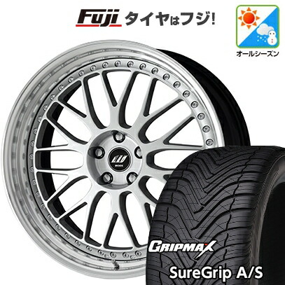 【新品国産車用5穴114.3】 オールシーズンタイヤ ホイール4本セット 235/55R19 グリップマックス シュアグリップ オールシーズン(限定2024年製) WORK ワーク ジスタンス W10M 7.5J 19インチ(送料無料)