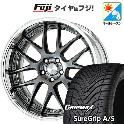 【新品国産車用5穴100】 オールシーズンタイヤ ホイール4本セット 225/40R18 グリップマックス シュアグリップ オールシーズン(限定) WORK ワーク ランベック LM7 7.5J 18インチ(送料無料)