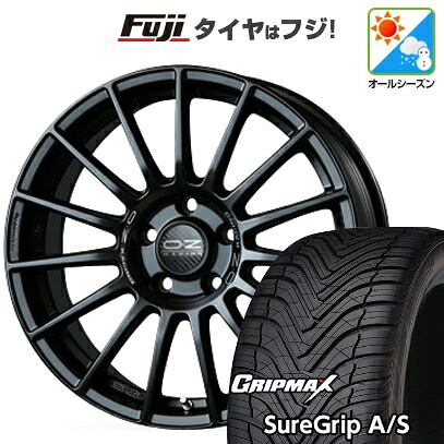 【新品国産車用5穴114.3】 オールシーズンタイヤ ホイール4本セット 225/40R18 グリップマックス シュアグリップ オールシーズン(限定) OZ スーパーツーリズモ LM 8J 18インチ(送料無料)|フジ スペシャルセレクション