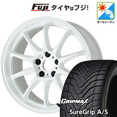 【新品国産車用5穴114.3】 オールシーズンタイヤ ホイール4本セット 235/60R18 グリップマックス シュアグリップ オールシーズン(限定) WORK ワーク エモーション ZR10 7.5J 18インチ(送料無料)
