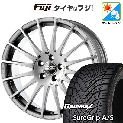 【新品国産車用5穴114.3】 オールシーズンタイヤ ホイール4本セット 235/60R18 グリップマックス シュアグリップ オールシーズン(限定) OZ スーパーツーリズモ GT 8J 18インチ(送料無料)