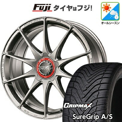 【新品国産車用5穴100】 オールシーズンタイヤ ホイール4本セット 225/40R18 グリップマックス シュアグリップ オールシーズン(限定) OZ フォーミュラHLT 7.5J 18インチ(送料無料)