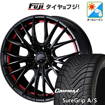 【新品国産車用5穴114.3】 オールシーズンタイヤ ホイール4本セット 235/50R18 グリップマックス シュアグリップ オールシーズン(限定) WEDS ウェッズ ノヴァリス ローグ QR 8J 18インチ(送料無料)|フジ スペシャルセレクション