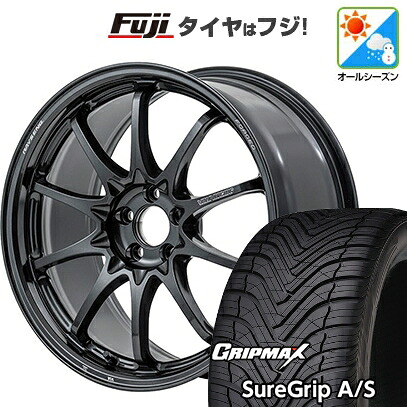【新品国産車用5穴114.3】 オールシーズンタイヤ ホイール4本セット 225/40R18 グリップマックス シュアグリップ オールシーズン(限定) RAYS レイズ ボルクレーシング CE28N-plus 9J 18インチ(送料無料)｜フジ スペシャルセレクション