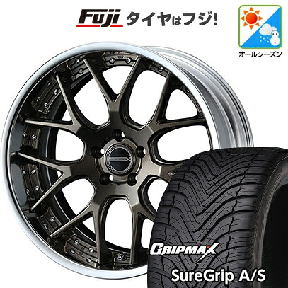 【新品国産車用5穴114.3】 オールシーズンタイヤ ホイール4本セット 225/45R18 グリップマックス シュアグリップ オールシーズン(限定) WEDS ウェッズ マーベリック 1307M 8J 18インチ(送料無料)