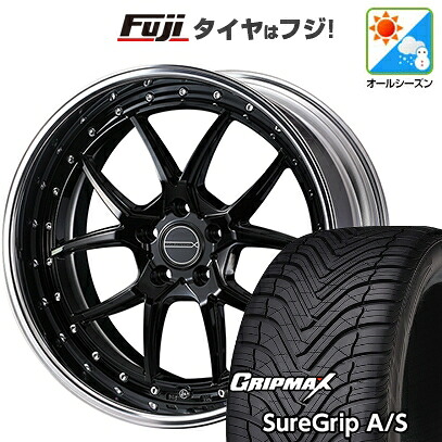 【新品国産車用5穴114.3】 オールシーズンタイヤ ホイール4本セット 225/45R18 グリップマックス シュアグリップ オールシーズン(限定) WEDS ウェッズ マーベリック 1705S 8J 18インチ(送料無料)|フジ スペシャルセレクション