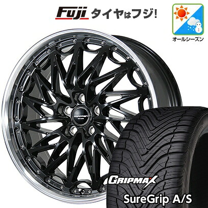 【新品国産車用5穴114.3】 オールシーズンタイヤ ホイール4本セット 245/40R20 グリップマックス シュアグリップ オールシーズン(限定) トピー ドルフレン エクスクルーシブ TLM-02 数量限定 8.5J 20インチ(送料無料)