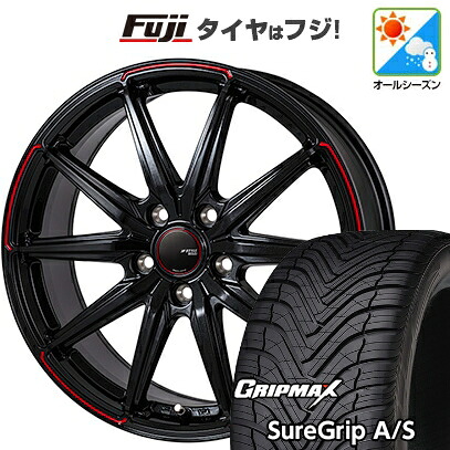 【新品国産車用5穴114.3】 オールシーズンタイヤ ホイール4本セット 235/50R18 グリップマックス シュアグリップ オールシーズン(限定) モンツァ JPスタイル R55 7.5J 18インチ(送料無料)|フジ スペシャルセレクション