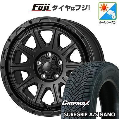 【新品国産車用5穴114.3】 オールシーズンタイヤ ホイール4本セット 225/65R17 グリップマックス シュアグリップ オールシーズン ナノ(限定) モンツァ HI-BLOCK レグルス 7.5J 17インチ(送料無料)｜フジ スペシャルセレクション