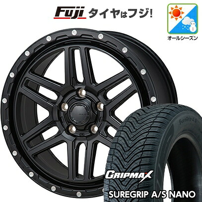【新品国産車用5穴114.3】 オールシーズンタイヤ ホイール4本セット 225/65R17 グリップマックス シュアグリップ オールシーズン ナノ(限定) モンツァ HI-BLOCK エルデ 7.5J 17インチ(送料無料)|フジ スペシャルセレクション