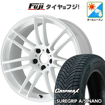 【新品国産車用5穴114.3】 オールシーズンタイヤ ホイール4本セット 225/65R17 グリップマックス シュアグリップ オールシーズン ナノ(限定) WORK ワーク エモーション ZR7 7J 17インチ(送料無料)｜フジ スペシャルセレクション 100,700円