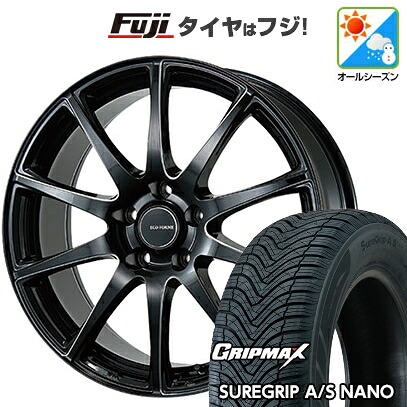 【新品国産車用5穴114.3】 オールシーズンタイヤ ホイール4本セット 225/65R17 グリップマックス シュアグリップ オールシーズン ナノ(限定) ブリヂストン エコフォルム CRS23 7J 17インチ(送料無料)|フジ スペシャルセレクション