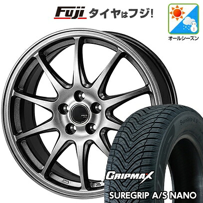 【新品国産車用5穴114.3】 オールシーズンタイヤ ホイール4本セット 225/65R17 グリップマックス シュアグリップ オールシーズン ナノ(限定) モンツァ ZACK JP-202 7J 17インチ(送料無料)