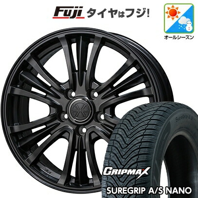 【新品国産車用5穴114.3】 オールシーズンタイヤ ホイール4本セット 225/65R17 グリップマックス シュアグリップ オールシーズン ナノ(限定) トピー バザルト-X タイプ2 7J 17インチ(送料無料)｜フジ スペシャルセレクション