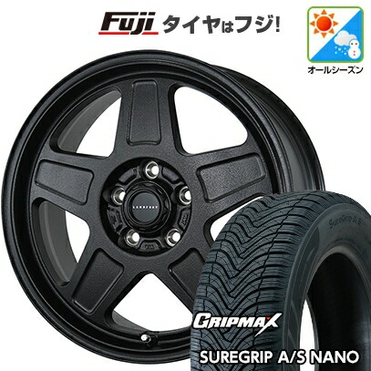 【新品国産車用5穴114.3】 オールシーズンタイヤ ホイール4本セット 225/65R17 グリップマックス シュアグリップ オールシーズン ナノ(限定) トピー ランドフット GWD 数量限定 7J 17インチ(送料無料)