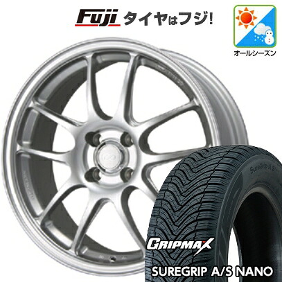 【新品】60系プリウス オールシーズンタイヤ ホイール4本セット 195/60R17 グリップマックス シュアグリップ オールシーズン ナノ(限定) ENKEI エンケイ PerformanceLine PF01 6.5J 17インチ(送料無料)｜フジ スペシャルセレクション