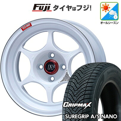 【新品国産車用5穴114.3】 オールシーズンタイヤ ホイール4本セット 225/65R17 グリップマックス シュアグリップ オールシーズン ナノ(限定) ENKEI エンケイ PerformanceLine PF06 マシニングホワイト 7.5J 17インチ(送料無料) 108,460円