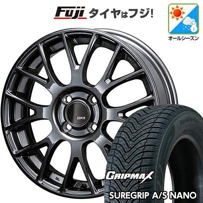 【新品国産車用5穴114.3】 オールシーズンタイヤ ホイール4本セット 225/65R17 グリップマックス シュアグリップ オールシーズン ナノ(限定) SSR GT GTV04 7J 17インチ(送料無料)