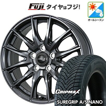 【新品国産車用5穴100】 オールシーズンタイヤ ホイール4本セット 225/60R17 グリップマックス シュアグリップ オールシーズン ナノ(限定) トピー シビラ NEXT X2 7J 17インチ(送料無料)
