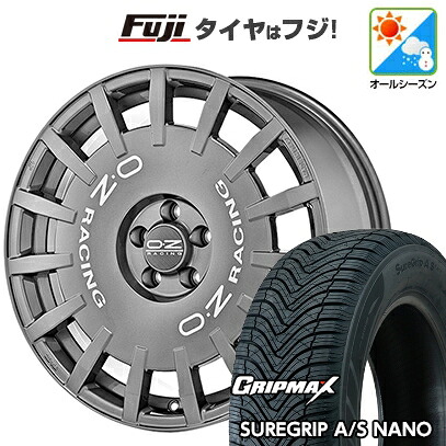 【新品国産車用5穴100】 オールシーズンタイヤ ホイール4本セット 225/60R17 グリップマックス シュアグリップ オールシーズン ナノ(限定) OZ ラリーレーシング 7J 17インチ(送料無料)