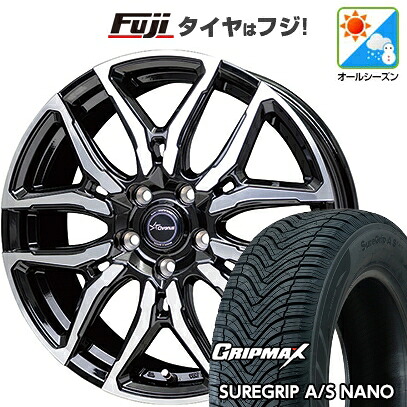 【新品】ライズ/ロッキー（ハイブリッド） オールシーズンタイヤ ホイール4本セット 195/60R17 グリップマックス シュアグリップ オールシーズン ナノ(限定) ホットスタッフ クロノス CH-114 7J 17インチ(送料無料)