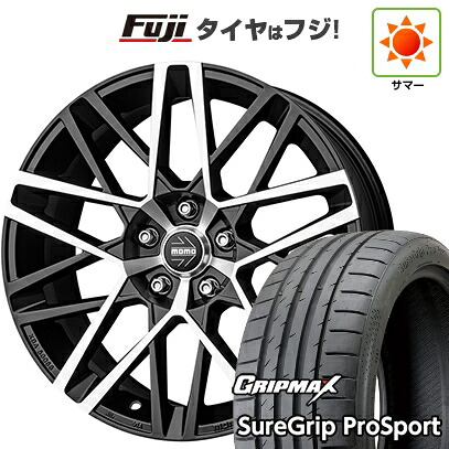 【新品国産車用5穴114.3】 夏タイヤ ホイール4本セット 225/40R18 グリップマックス シュアグリップ PRO SPORT BSW(限定) モモ アベンジャー 8J 18インチ(送料無料)|フジ スペシャルセレクション