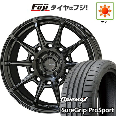 【新品国産車用5穴100】 夏タイヤ ホイール4本セット 225/40R18 グリップマックス シュアグリップ PRO SPORT BSW（限定） 共豊 ガレルナ レフィーノ 8.5J 18インチ(送料無料)｜フジ スペシャルセレクション