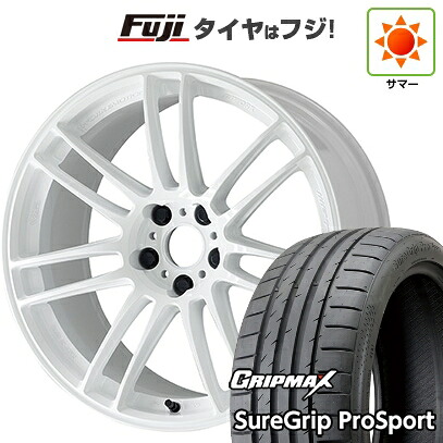 【新品国産車用5穴100】 夏タイヤ ホイール4本セット 225/40R18 グリップマックス シュアグリップ PRO SPORT BSW（限定） WORK ワーク エモーション ZR7 8.5J 18インチ(送料無料)