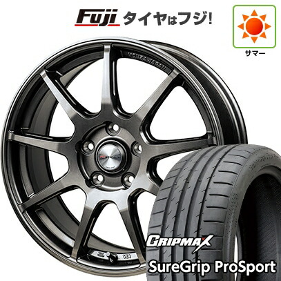 【新品国産車用5穴114.3】 夏タイヤ ホイール4本セット 215/45R18 グリップマックス シュアグリップ PRO SPORT BSW（限定） モンツァ Rバージョン FS99 8J 18インチ(送料無料)｜フジ スペシャルセレクション