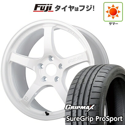 【新品国産車用5穴100】 夏タイヤ ホイール4本セット 225/40R18 グリップマックス シュアグリップ PRO SPORT BSW(限定) RAYS レイズ グラムライツ 57CR LIMITED (OXZ) 8.5J 18インチ(送料無料)