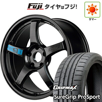 【新品国産車用5穴100】 夏タイヤ ホイール4本セット 225/40R18 グリップマックス シュアグリップ PRO SPORT BSW（限定） RAYS レイズ グラムライツ 57CR SPEC-M 8.5J 18インチ(送料無料)