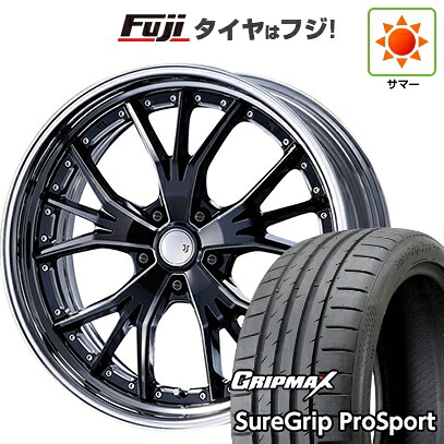【新品国産車用5穴100】 夏タイヤ ホイール4本セット 225/40R19 グリップマックス シュアグリップ PRO SPORT BSW（限定） エムズスピード JJランチャ 7.5J 19インチ(送料無料) 151,700円