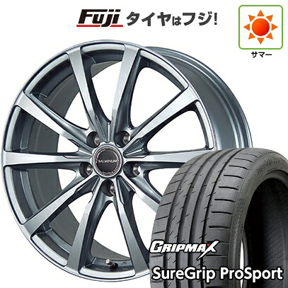 【新品国産車用5穴114.3】 夏タイヤ ホイール4本セット 215/40R18 グリップマックス シュアグリップ PRO SPORT BSW（限定） ブリヂストン バルミナ LS10 7J 18インチ(送料無料)