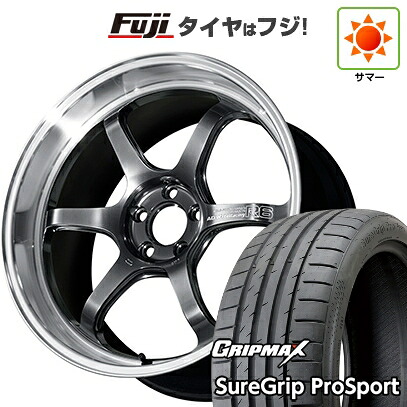 【新品国産車用5穴100】 夏タイヤ ホイール4本セット 225/40R18 グリップマックス シュアグリップ PRO SPORT BSW（限定） ヨコハマ アドバンレーシング R6 8.5J 18インチ(送料無料)
