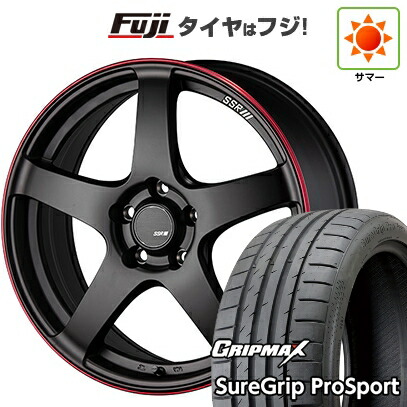 【新品国産車用5穴100】 夏タイヤ ホイール4本セット 225/40R18 グリップマックス シュアグリップ PRO SPORT BSW（限定） SSR GT GTV01 8.5J 18インチ(送料無料)