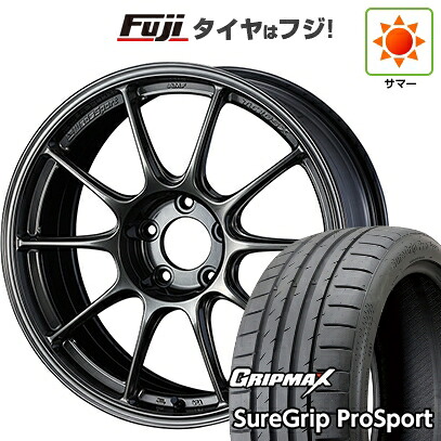 【新品国産車用5穴100】 夏タイヤ ホイール4本セット 225/40R18 グリップマックス シュアグリップ PRO SPORT BSW（限定） WEDS ウェッズスポーツ TC-105X 8.5J 18インチ(送料無料)
