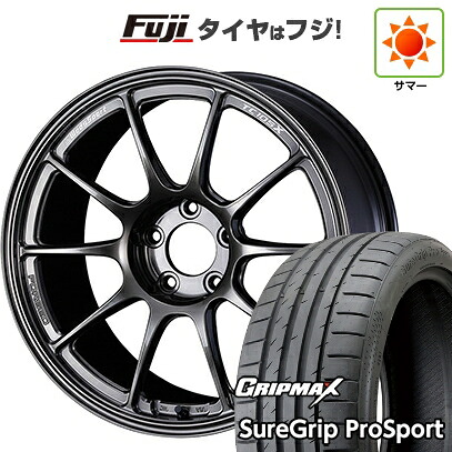 【新品国産車用5穴114.3】 夏タイヤ ホイール4本セット 225/40R18 グリップマックス シュアグリップ PRO SPORT BSW（限定） WEDS ウェッズスポーツ TC-105X フォージド 8.5J 18インチ(送料無料)｜フジ スペシャルセレクション