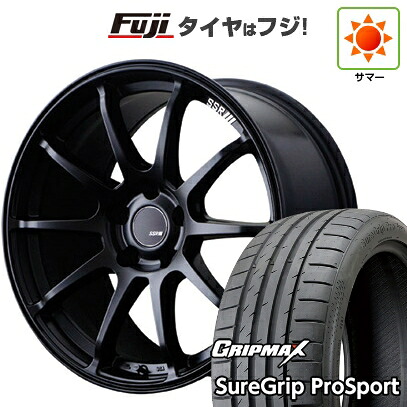 【新品国産車用5穴100】 夏タイヤ ホイール4本セット 225/40R18 グリップマックス シュアグリップ PRO SPORT BSW（限定） SSR GT GTV02 フラットブラック【限定】 7.5J 18インチ(送料無料) 84,150円