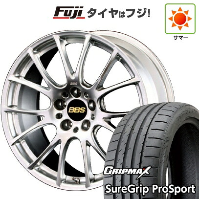 【新品国産車用5穴114.3】 夏タイヤ ホイール4本セット 225/40R18 グリップマックス シュアグリップ PRO SPORT BSW(限定) BBS JAPAN RE-V 8J 18インチ(送料無料)