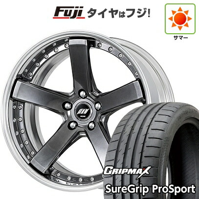 【新品国産車用5穴114.3】 夏タイヤ ホイール4本セット 245/40R19 グリップマックス シュアグリップ PRO SPORT BSW（限定） WORK ワーク バックレーベルジースト BST-2 8J 19インチ(送料無料)