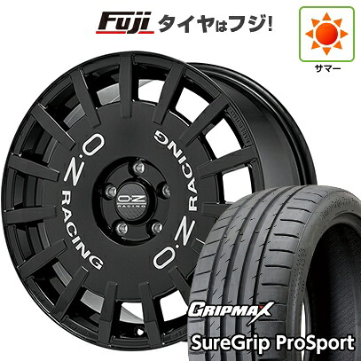 【新品国産車用5穴114.3】 夏タイヤ ホイール4本セット 215/45R18 グリップマックス シュアグリップ PRO SPORT BSW(限定) OZ ラリーレーシング 8J 18インチ(送料無料)|フジ スペシャルセレクション