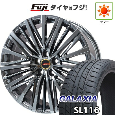 【新品】40系アルファード/ヴェルファイア用 夏タイヤ ホイール4本セット 245/40R21 ギャラクシア SL116(限定) プレミックス MER-V SBC(平座ナット) 8.5J 21インチ(送料無料)
