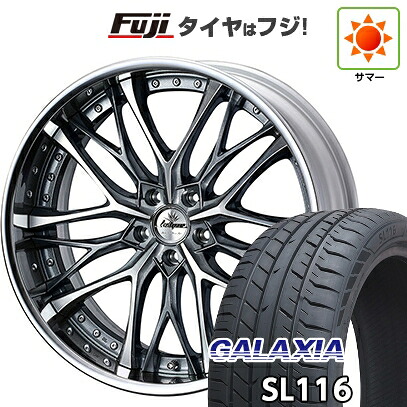 【新品】40系アルファード/ヴェルファイア用 夏タイヤ ホイール4本セット 245/40R21 ギャラクシア SL116(限定) WEDS ウェッズ クレンツェ ウィーバル 8.5J 21インチ(送料無料)