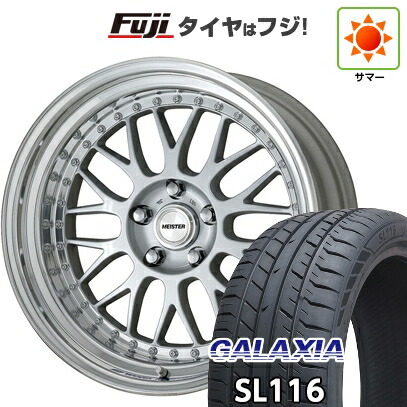【新品国産車用5穴100】 夏タイヤ ホイール4本セット 225/40R19 ギャラクシア SL116(限定) WORK ワーク マイスター M1 3P 8.5J 19インチ(送料無料)