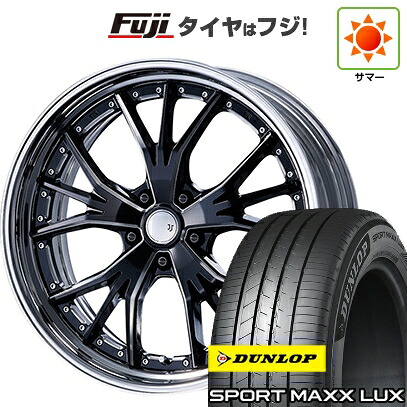 【パンク保証付き】【新品】40系アルファード/ヴェルファイア用 夏タイヤ ホイール4本セット 245/45R20 ダンロップ スポーツMAXX LUX エムズスピード JJランチャ 8.5J 20インチ(送料無料)