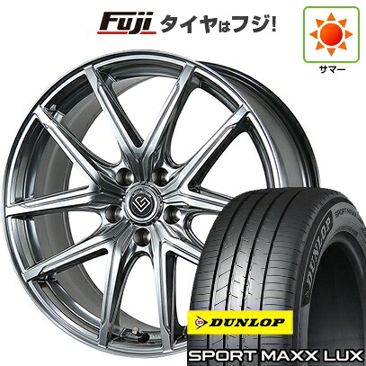 【パンク保証付き】【新品】40系アルファード/ヴェルファイア用 夏タイヤ ホイール4本セット 225/55R19 ダンロップ スポーツMAXX LUX トピー ロンギヌス RE-X トヨタ・レクサス車専用 7J 19インチ(送料無料)