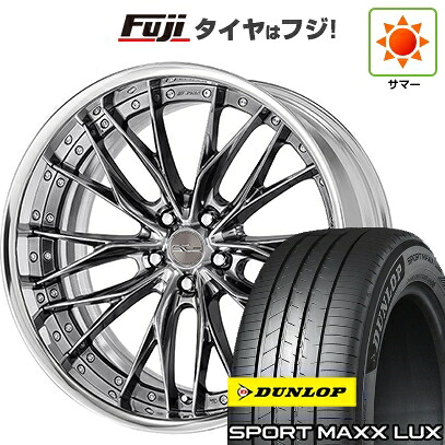 【パンク保証付き】【新品】40系アルファード/ヴェルファイア用 夏タイヤ ホイール4本セット 245/45R20 ダンロップ スポーツMAXX LUX WORK ワーク シュヴァート ブルネン 8.5J 20インチ(送料無料)